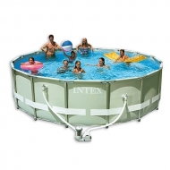 Круглий каркасний басейн Intex Ultra Frame Pool