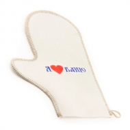 Защитная рукавичка для бани с аппликацией