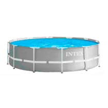 Каркасный бассейн Metal Frame Pool 366x122 см, светло-серый