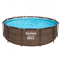 Каркасний басейн Steel Pro Max 366x100 см під ротанг